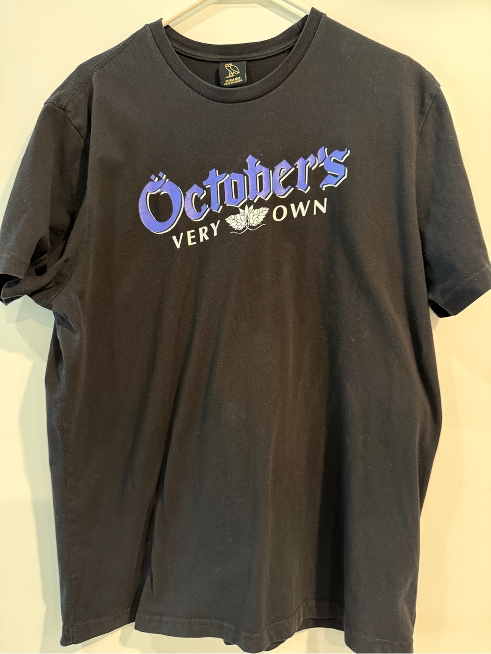 Octobers Very Own, OVO Black Graphic Tee size XL